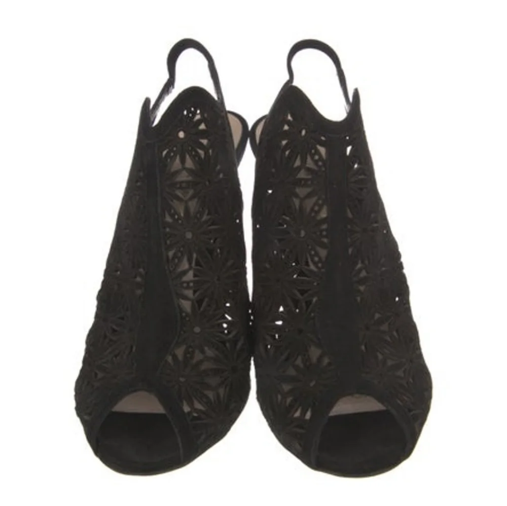 Nicholas Kirkwood Black Lace Stilletto Heels Sandals 40 9 - Picture 3 of 5